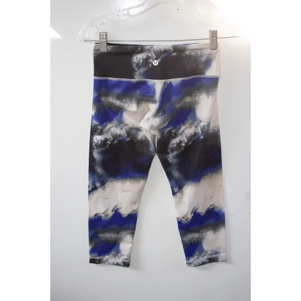 NWOT Lululemon‎ Wunder Under Crop Milky Way Multi Legging Abstract Size 4